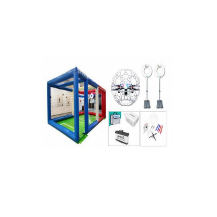 Youth drone soccer full package (stadium 1, sky kick 10, goalpost 2, battery kit, consumables kit)