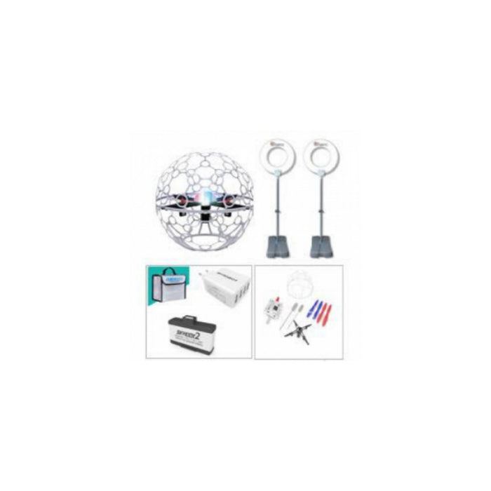 Youth drone soccer start package (sky kick 10, goalpost 2, battery kit, consumables kit)